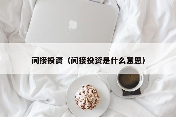 间接投资（间接投资是什么意思）